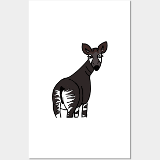 Okapi - cartoon style Posters and Art